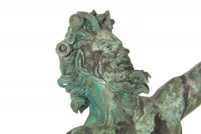 Italian Grand Tour Bronze Sculpture Dancing Faun of Pompeii after Antique