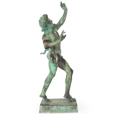 Italian Grand Tour Bronze Sculpture Dancing Faun of Pompeii after Antique