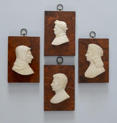 Italian Grand Tour Carved Alabaster Reliefs