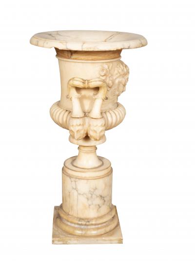 Italian Grand Tour Carved Alabaster Urn
