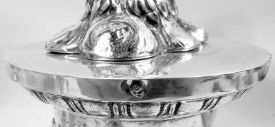 Italian Grand Tour Silver Giambologna Mercury Figure