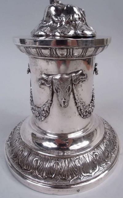 Italian Grand Tour Silver Giambologna Mercury Figure