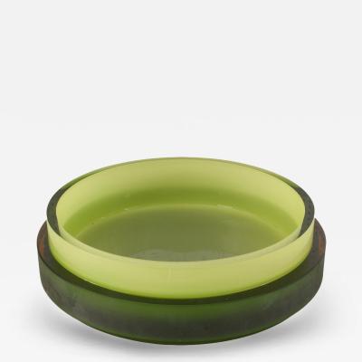 Italian Green Glass Bowl