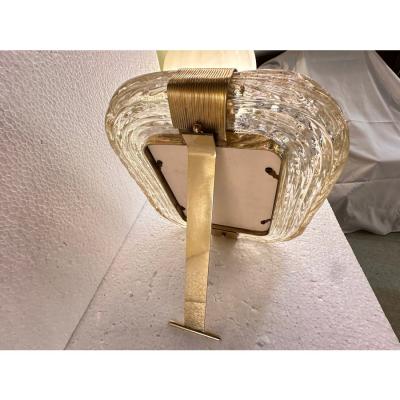 Italian Hand Made Picture Frame Gold Murano Glass