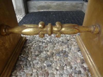 Italian Hollywood Regency Giltwood Bench