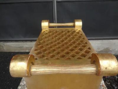 Italian Hollywood Regency Giltwood Bench