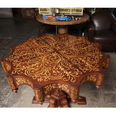 Italian Inlaid Center Table