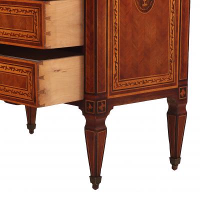 Italian Inlaid Four Drawer Commode C 1920