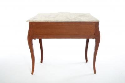 Italian Kingwood Marble Top Bombe Commode