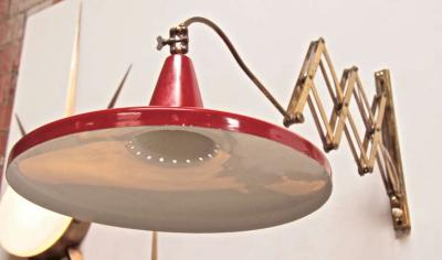 Italian Lacquered Metal Wall Light