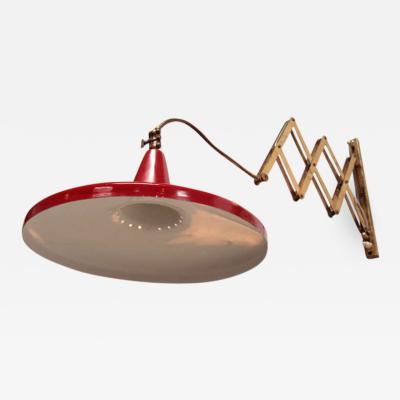 Italian Lacquered Metal Wall Light