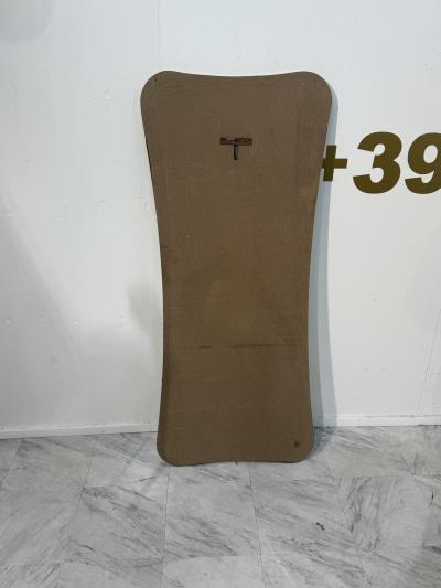 Italian Large Brass Framed Wall Mirror 1950s