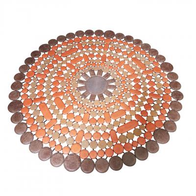 Italian Leather Sunshine Orange Rug