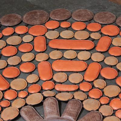 Italian Leather Sunshine Orange Rug