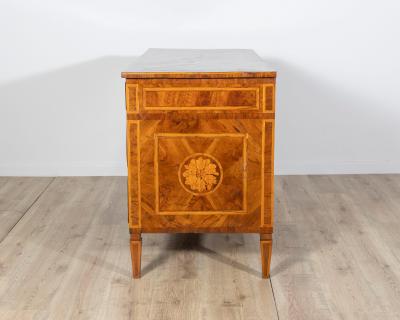 Italian Louis XVI Inlaid Commode with Floral Marquetry Late 18th Century