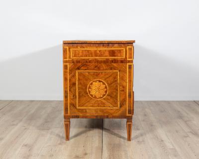 Italian Louis XVI Inlaid Commode with Floral Marquetry Late 18th Century
