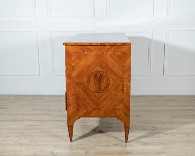 Italian Louis XVI Lombard Chest of Drawers in Cherry and Marquetry