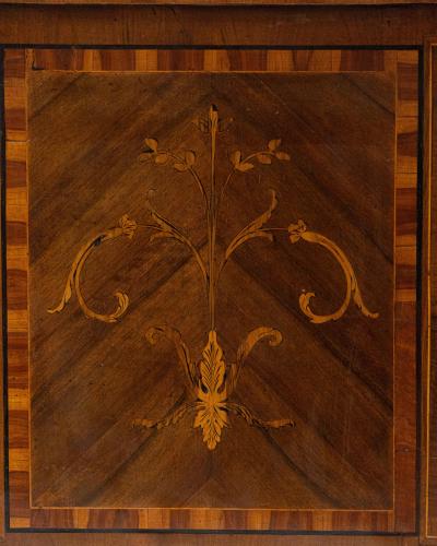 Italian Louis XVI Walnut Marquetry Chest Late 18th Century