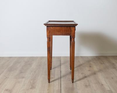 Italian Louis XVI Walnut Side Table with Gallery Top Tuscany 18th Century
