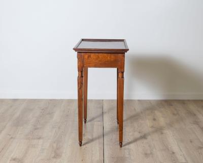 Italian Louis XVI Walnut Side Table with Gallery Top Tuscany 18th Century