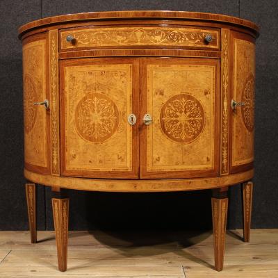 Italian Louis XVI style half moon sideboard