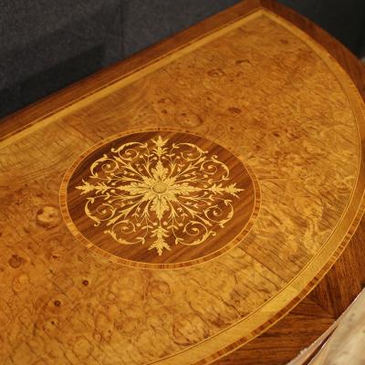 Italian Louis XVI style half moon sideboard