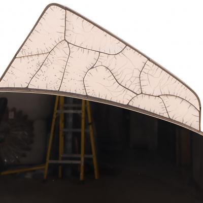 Italian MCM Ceramic and Bronze Custom Mirror