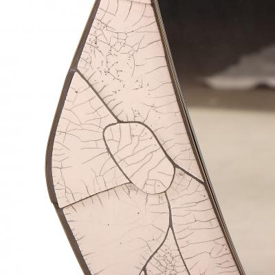 Italian MCM Ceramic and Bronze Custom Mirror