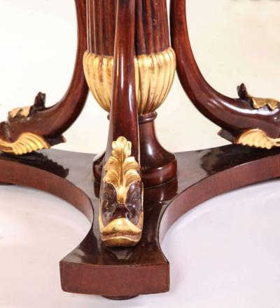 Italian Mahogany and Parcel Gilt Centre Table 1830