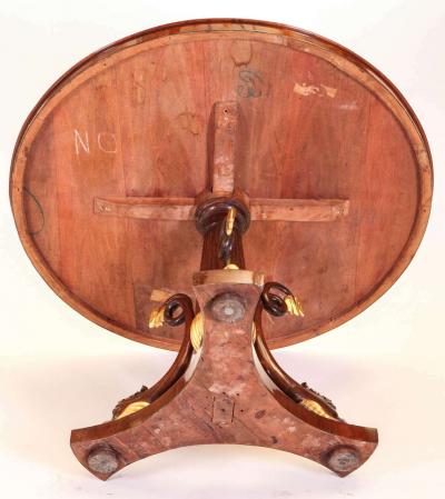 Italian Mahogany and Parcel Gilt Centre Table 1830
