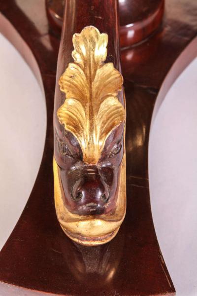 Italian Mahogany and Parcel Gilt Centre Table