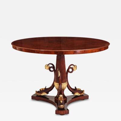 Italian Mahogany and Parcel Gilt Centre Table