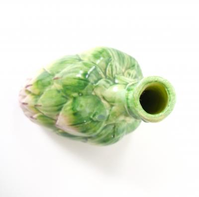Italian Majolica Artichoke Form Vase Table Ornament Late 20th Century