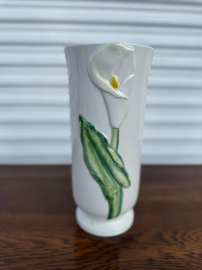 Italian Majolica Floral Vase