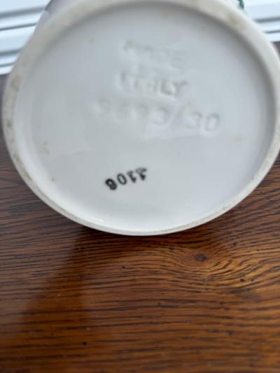 Italian Majolica Floral Vase