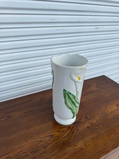 Italian Majolica Floral Vase