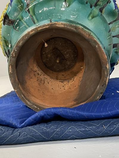 Italian Majolica Modern Palatial Jardini re or Planter Outdoor Italy 1960s