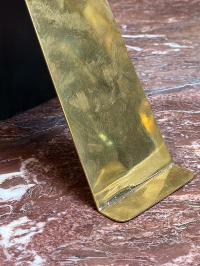 Italian Malachite and Brass Picture Frame 1970s