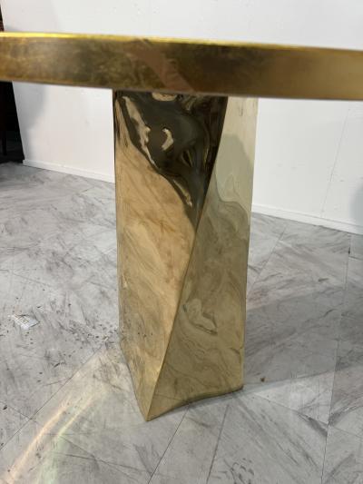 Italian Malachite and Bronze Table by Fonderia Artistica Ruocco 1990s