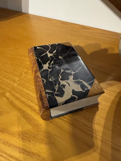 Italian Marble Book Sculpture 1970s