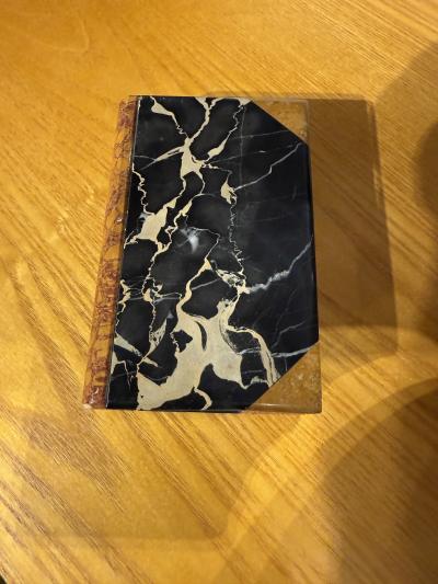 Italian Marble Book Sculpture 1970s