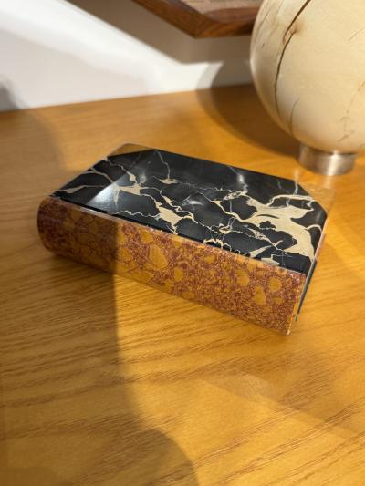 Italian Marble Book Sculpture 1970s