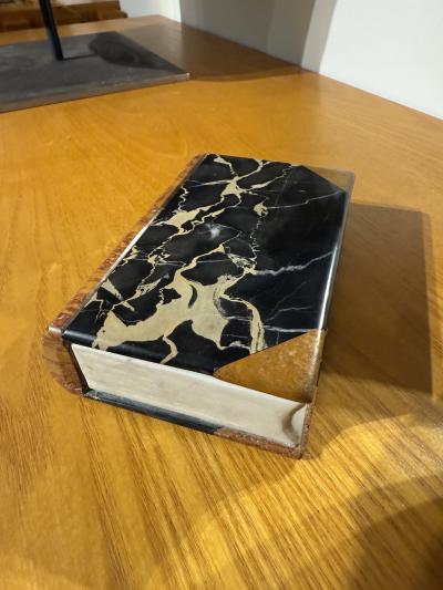 Italian Marble Book Sculpture 1970s