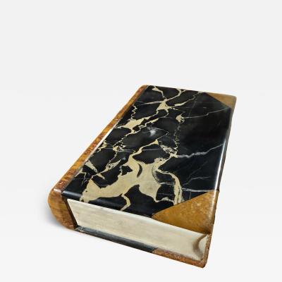 Italian Marble Book Sculpture 1970s