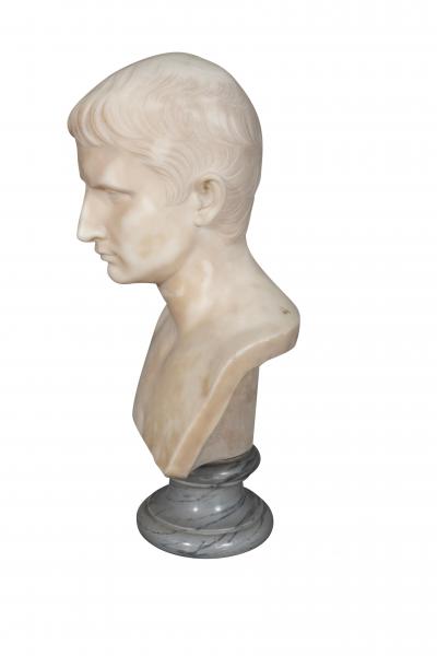 Italian Marble Bust of Caesar Augustus