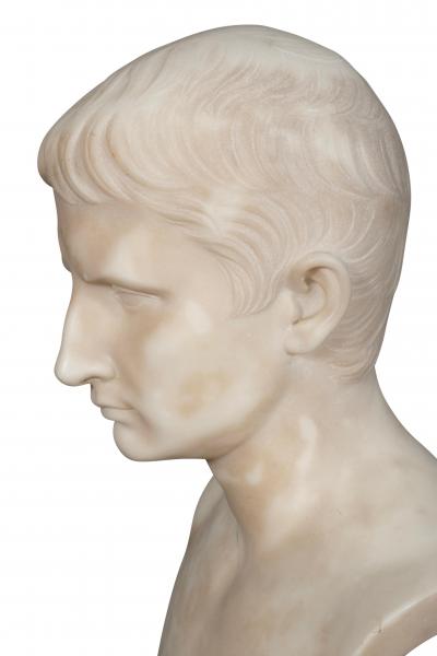 Italian Marble Bust of Caesar Augustus