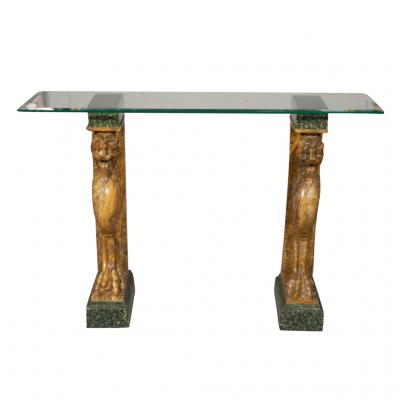 Italian Marble Console Table