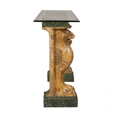 Italian Marble Console Table