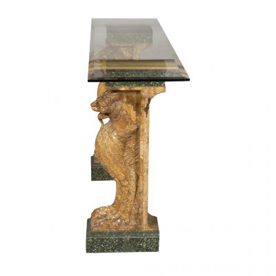 Italian Marble Console Table