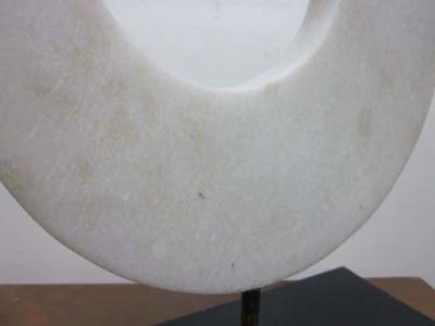 Italian Marble Sculpture on Iron Base
